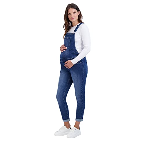 Women’s Maternity Comfy Denim Bib Straight Leg Overalls Women Jumpsuits