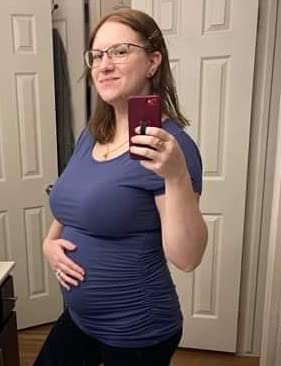 Peauty White Maternity Tops  for Women Side Ruched T Shirts