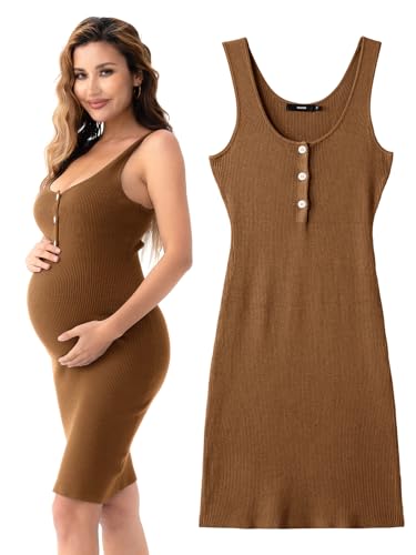 Rnxrbb Stripe Button Maternity Dress