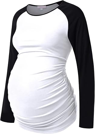 Maternity Shirt Long Sleeve Basic Top