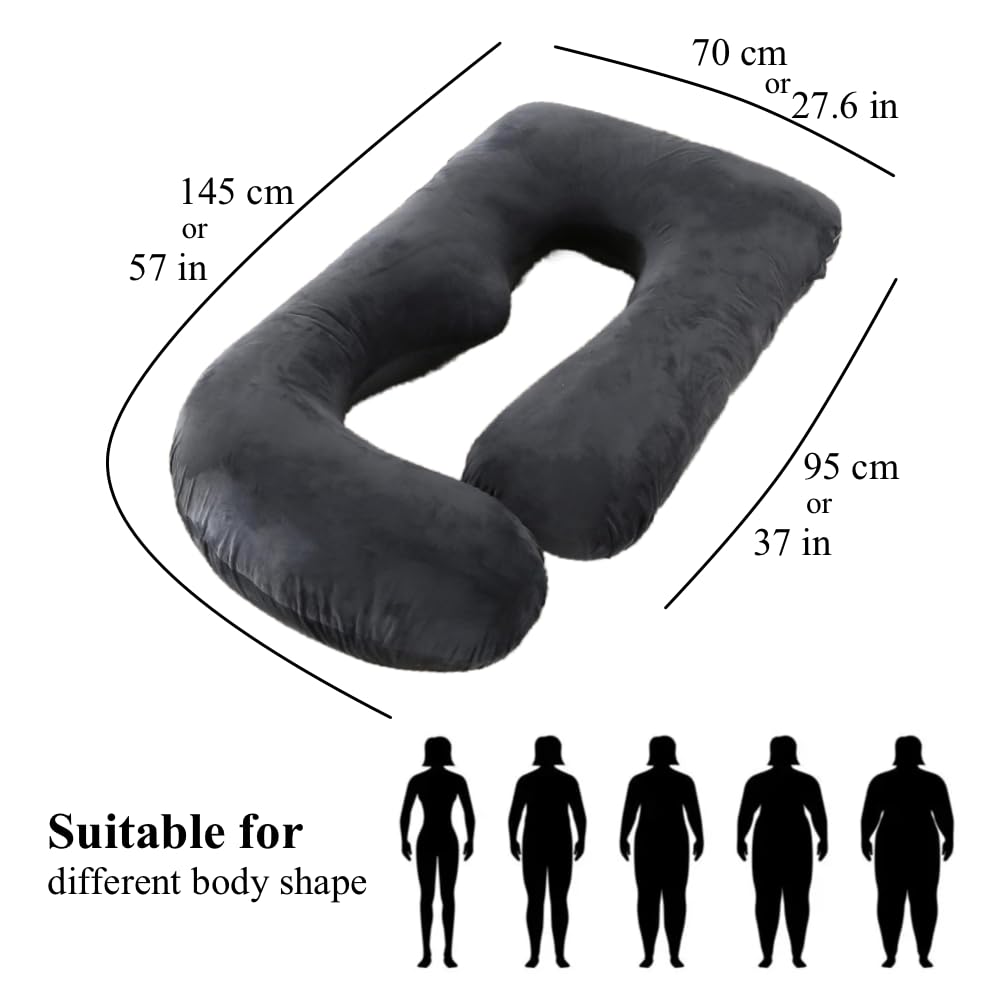 ALLOPERA Pregnancy Pillow, Full Body 57 Inch Maternity Pillow
