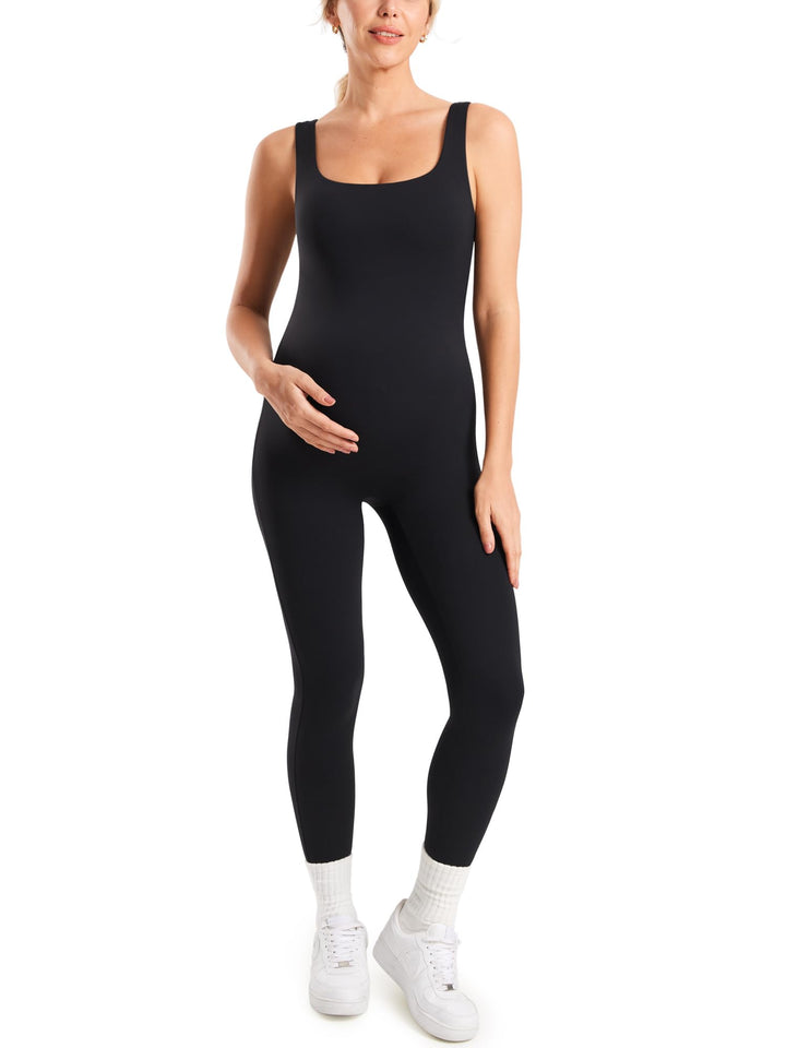 MOMANDA Maternity Jumpsuit Workout Romper for Pregnancy