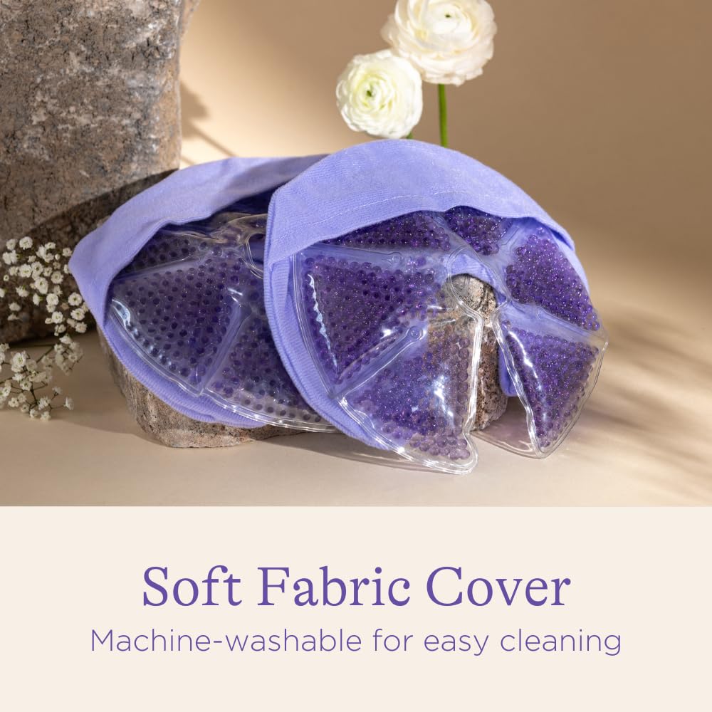 Lansinoh Breast Therapy Packs, Hot and Cold Breast-Pads with 2 Soft Covers