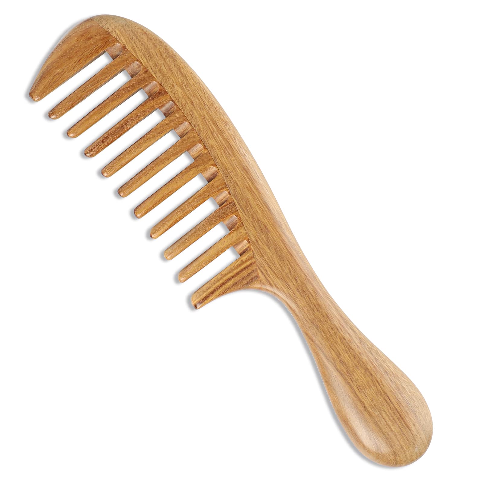Onedor Handmade 100% Natural Green Sandalwood Hair Combs