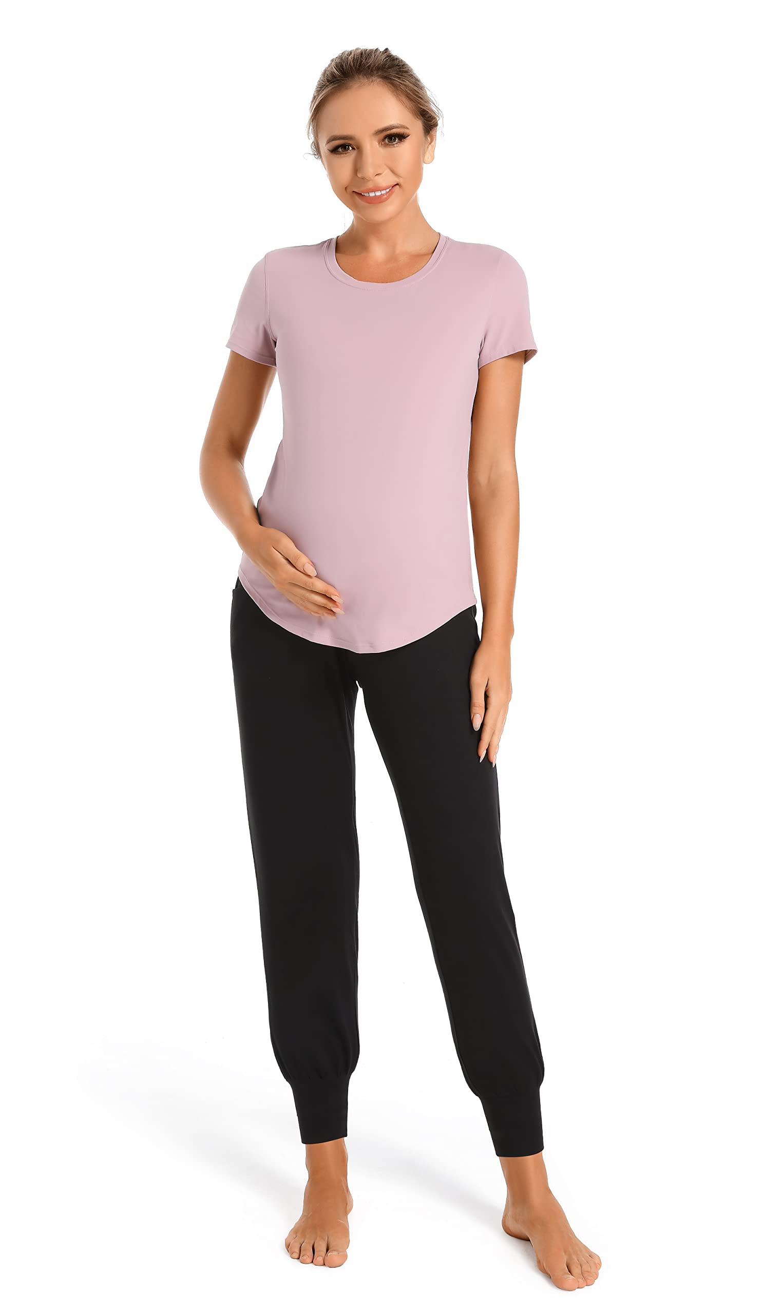 V VOCNI Women's Maternity Pants Maternity Activewear