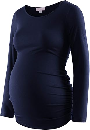 Maternity Shirt Long Sleeve Basic Top