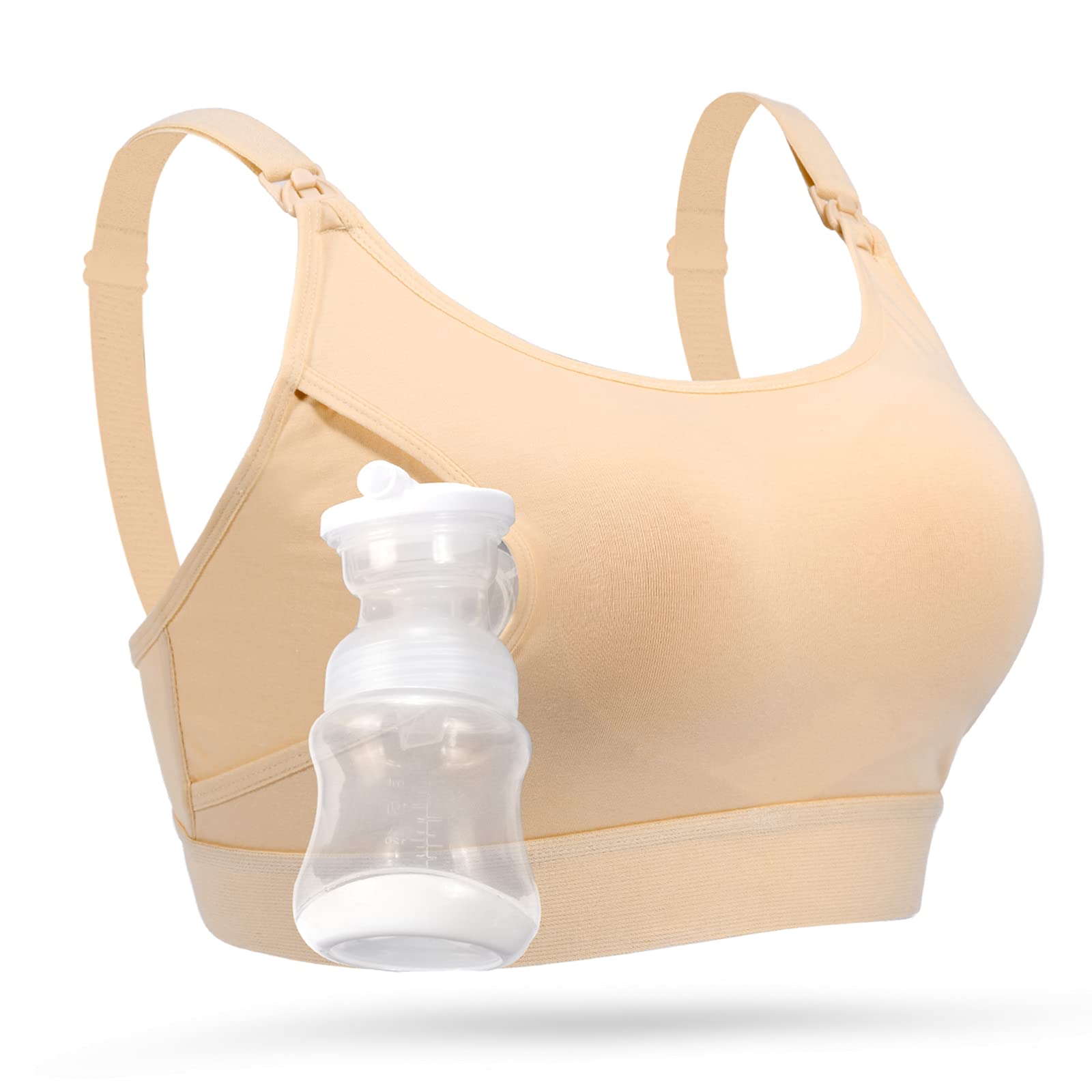 Momcozy  Adjustable Breast-Pumps Holding and Nursing Bra