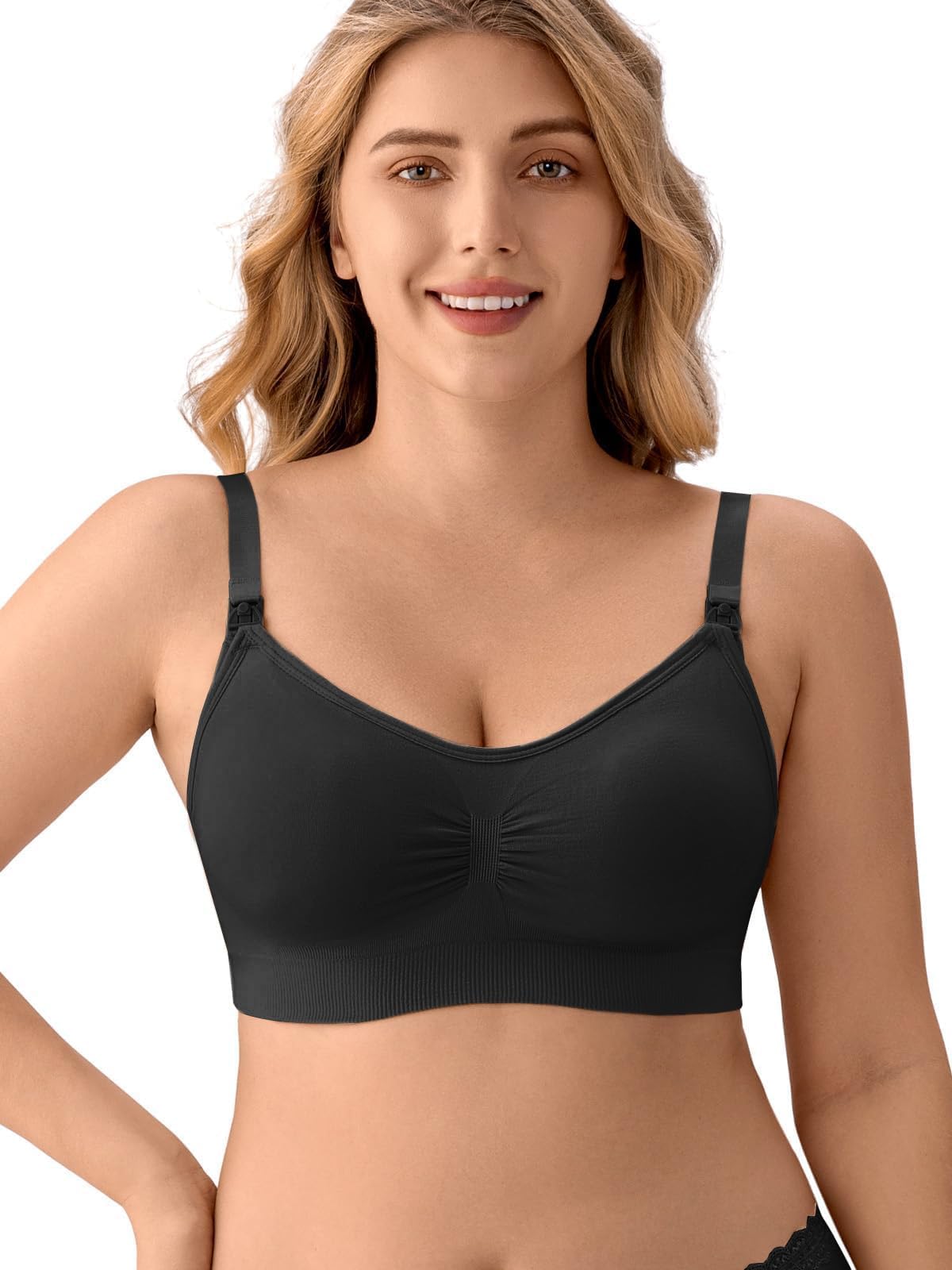 Angelhood 5 Pack Womens Maternity Breastfeeding Nursing  Bra