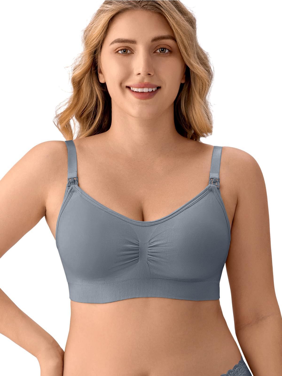 Angelhood 5 Pack Womens Maternity Breastfeeding Nursing  Bra