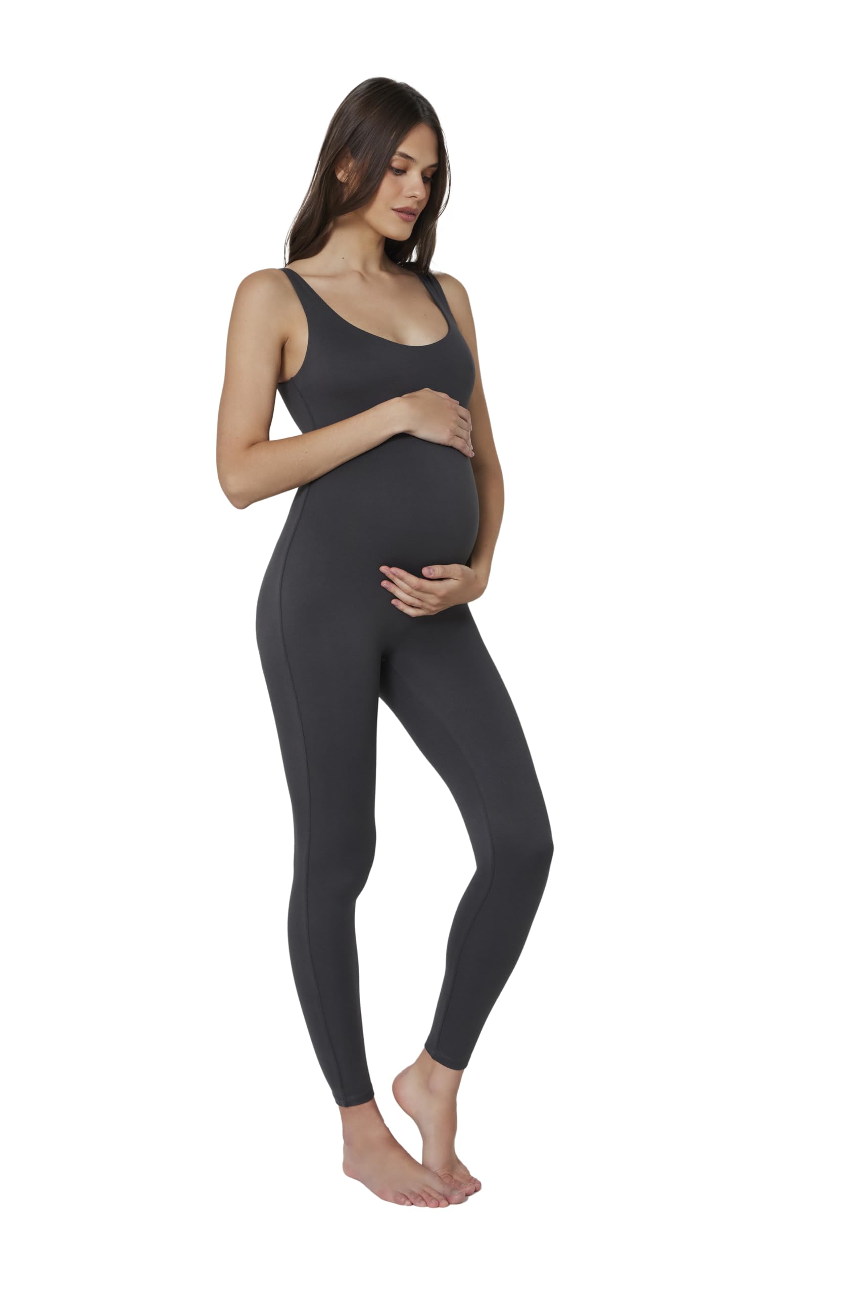 BUMPSUIT Maternity Jumpsuit with Wide Shoulder Straps for Comfort & Style