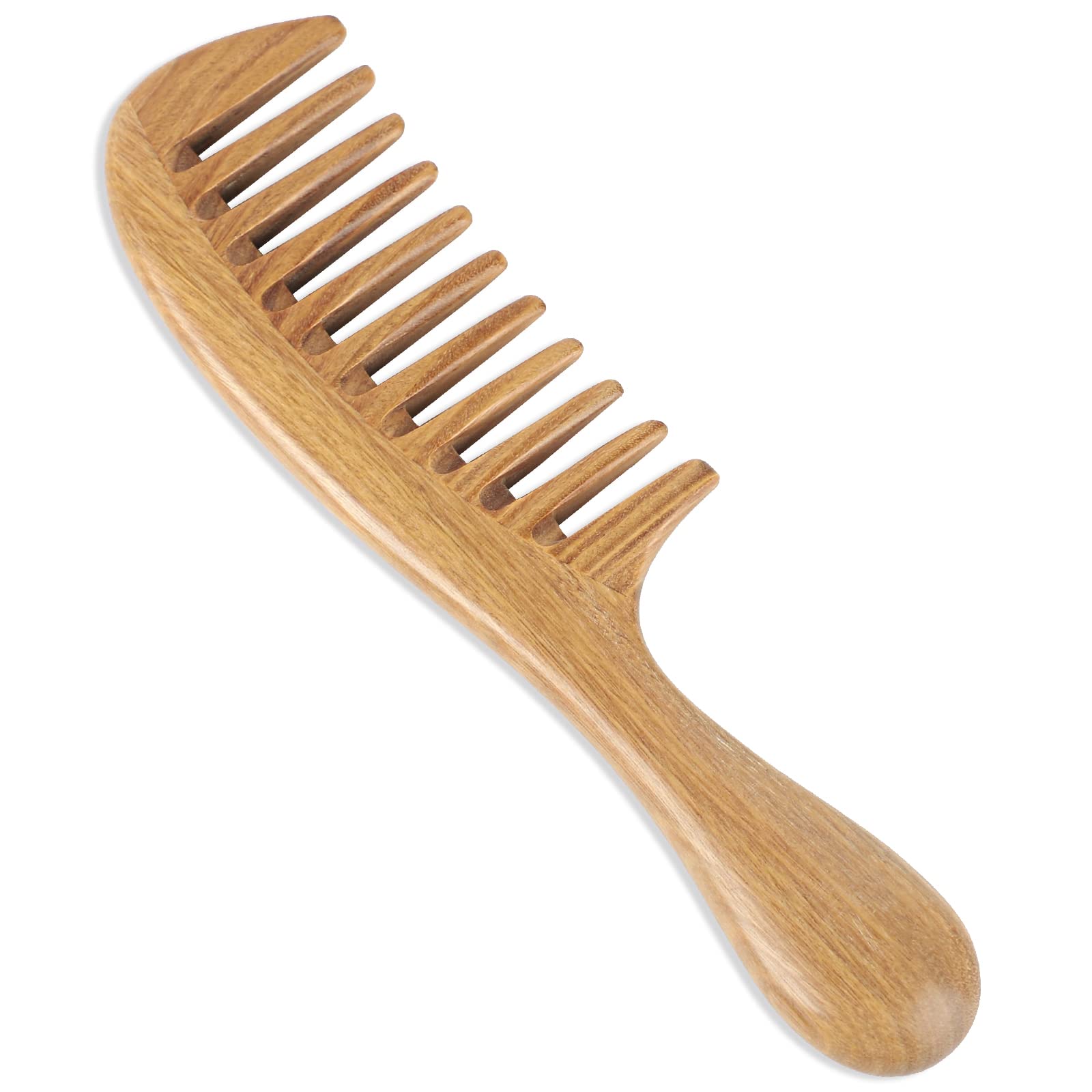 Onedor Handmade 100% Natural Green Sandalwood Hair Combs