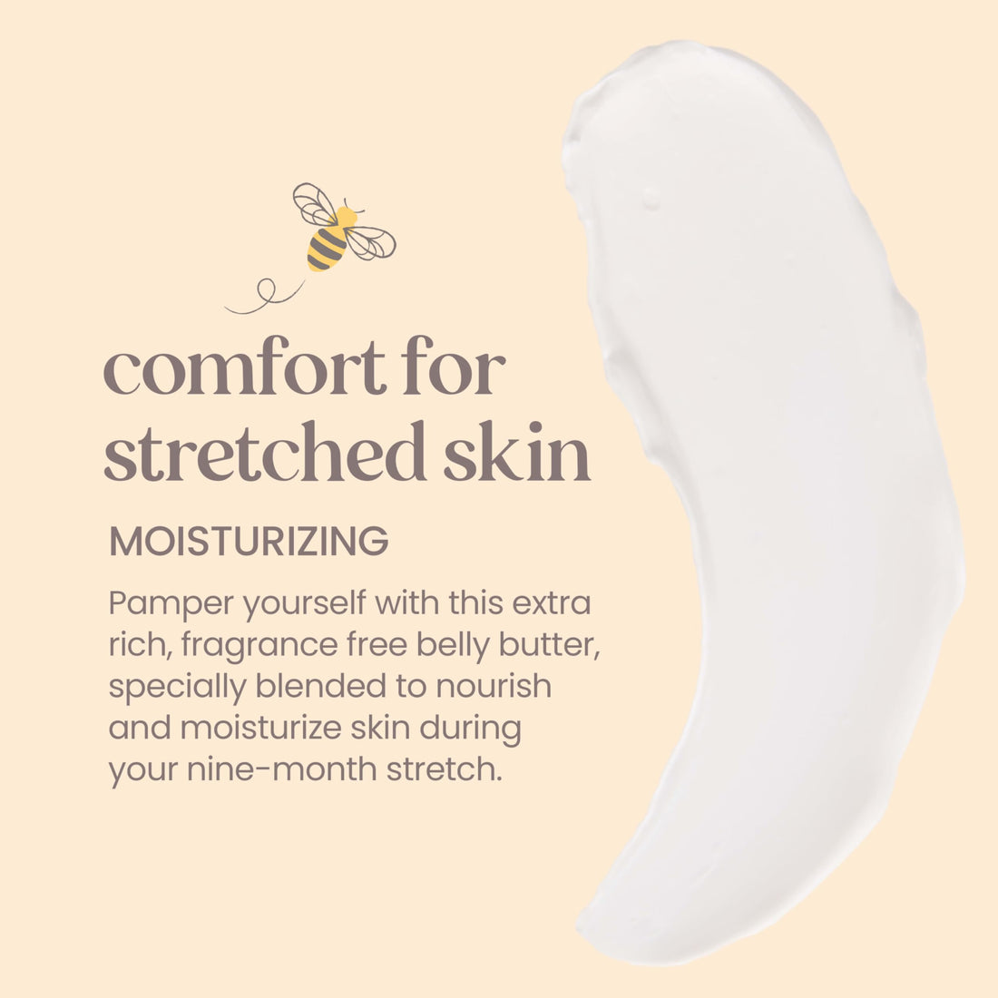 Burt's Bees Stretch Mark Cream for Pregnancy Massages Body