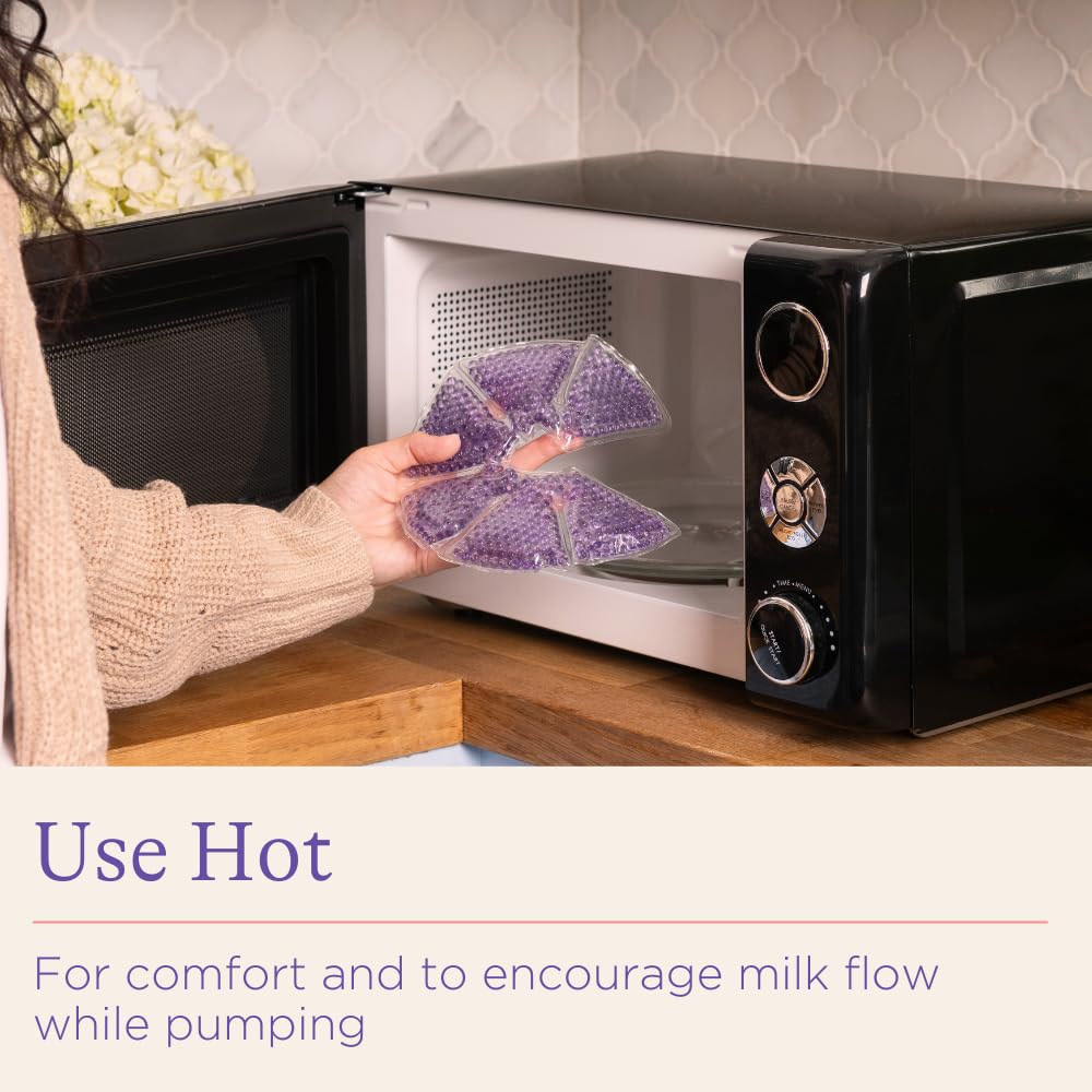 Lansinoh Breast Therapy Packs, Hot and Cold Breast-Pads with 2 Soft Covers