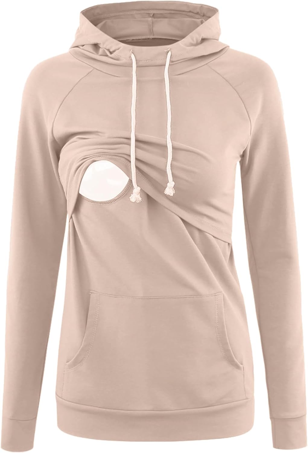 Liu & Qu Womens Nursing Hoodie Long Sleeves Sweatshirt
