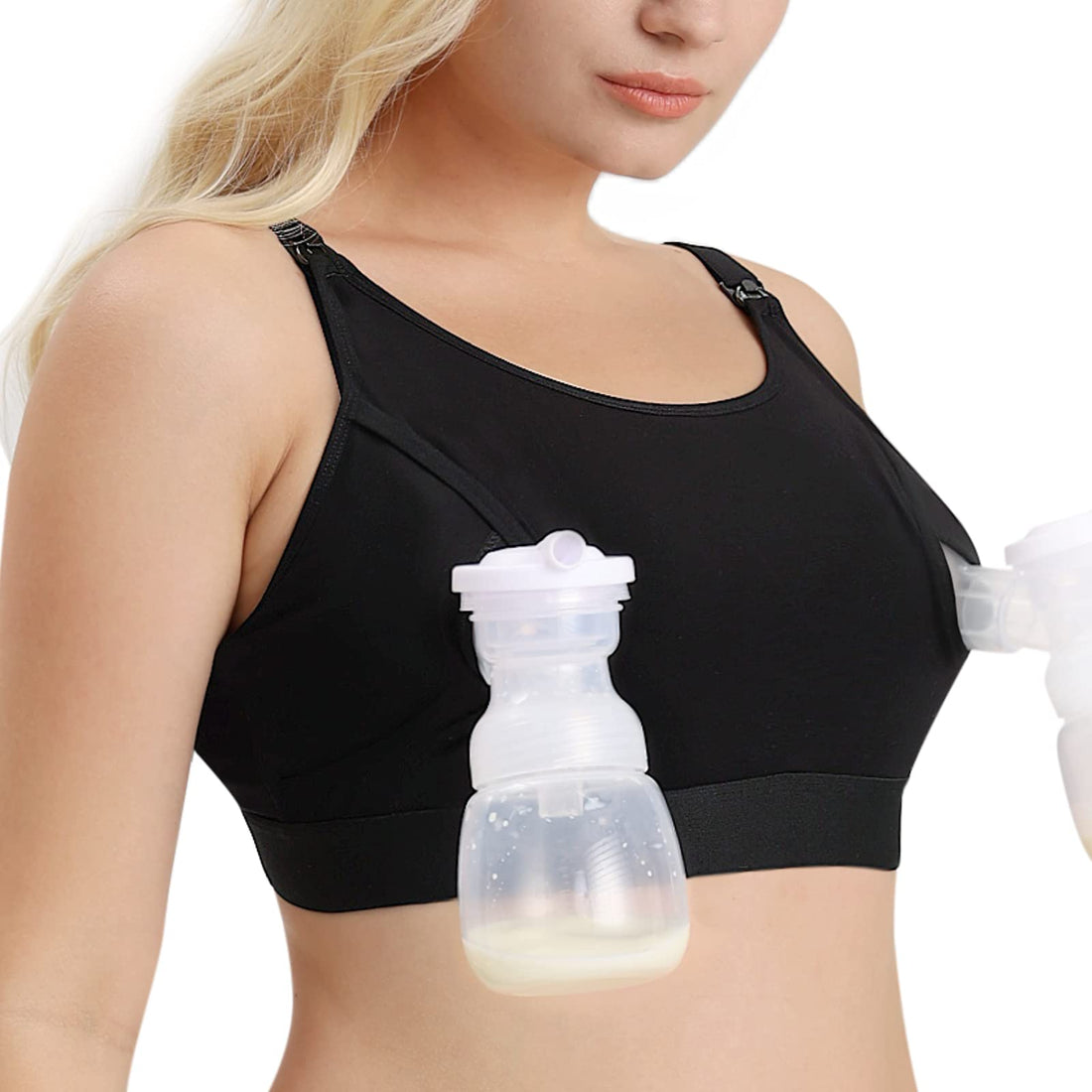 Momcozy  Adjustable Breast-Pumps Holding and Nursing Bra