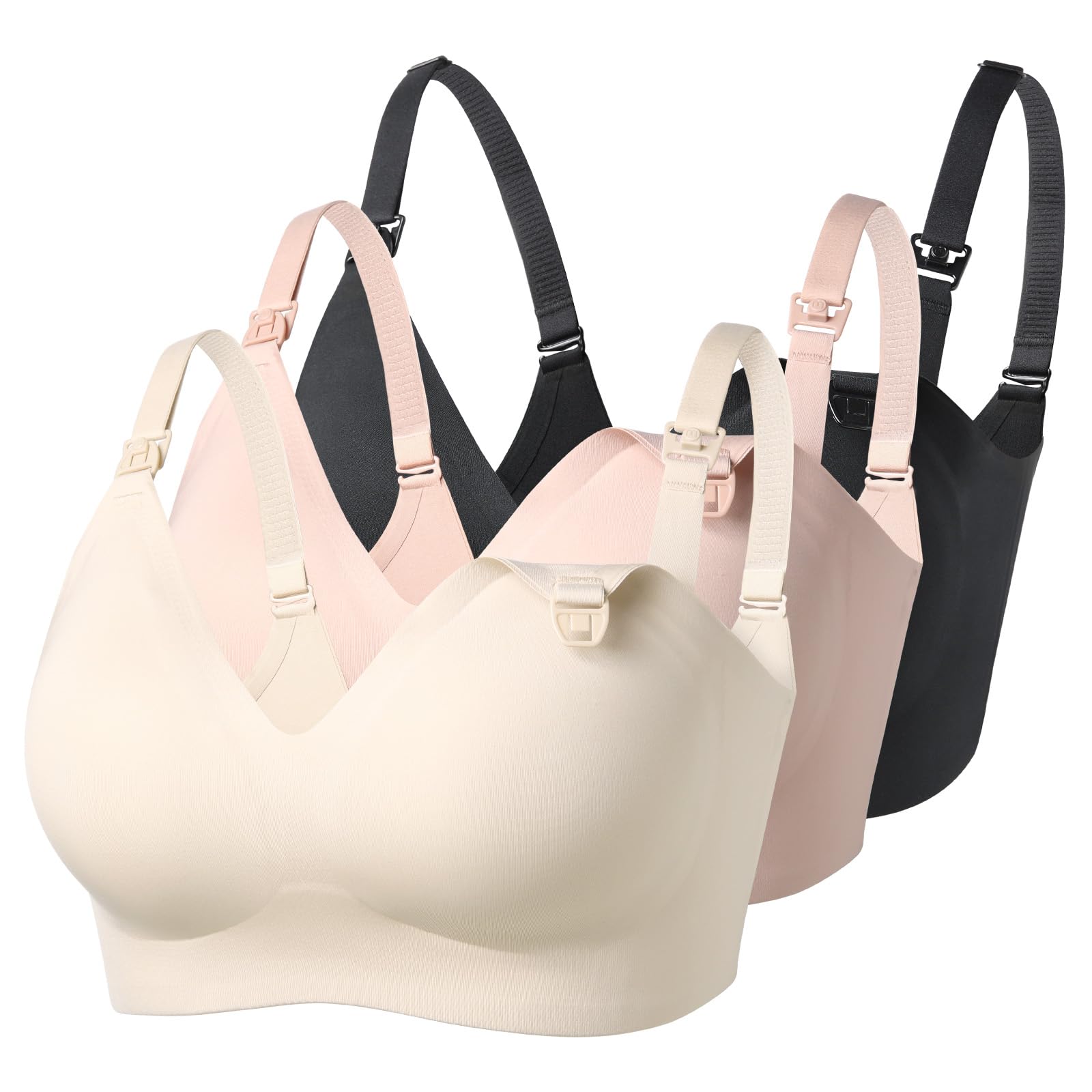 Momcozy Seamless Nursing Bra for Women 2 Pack