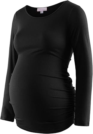 Maternity Shirt Long Sleeve Basic Top