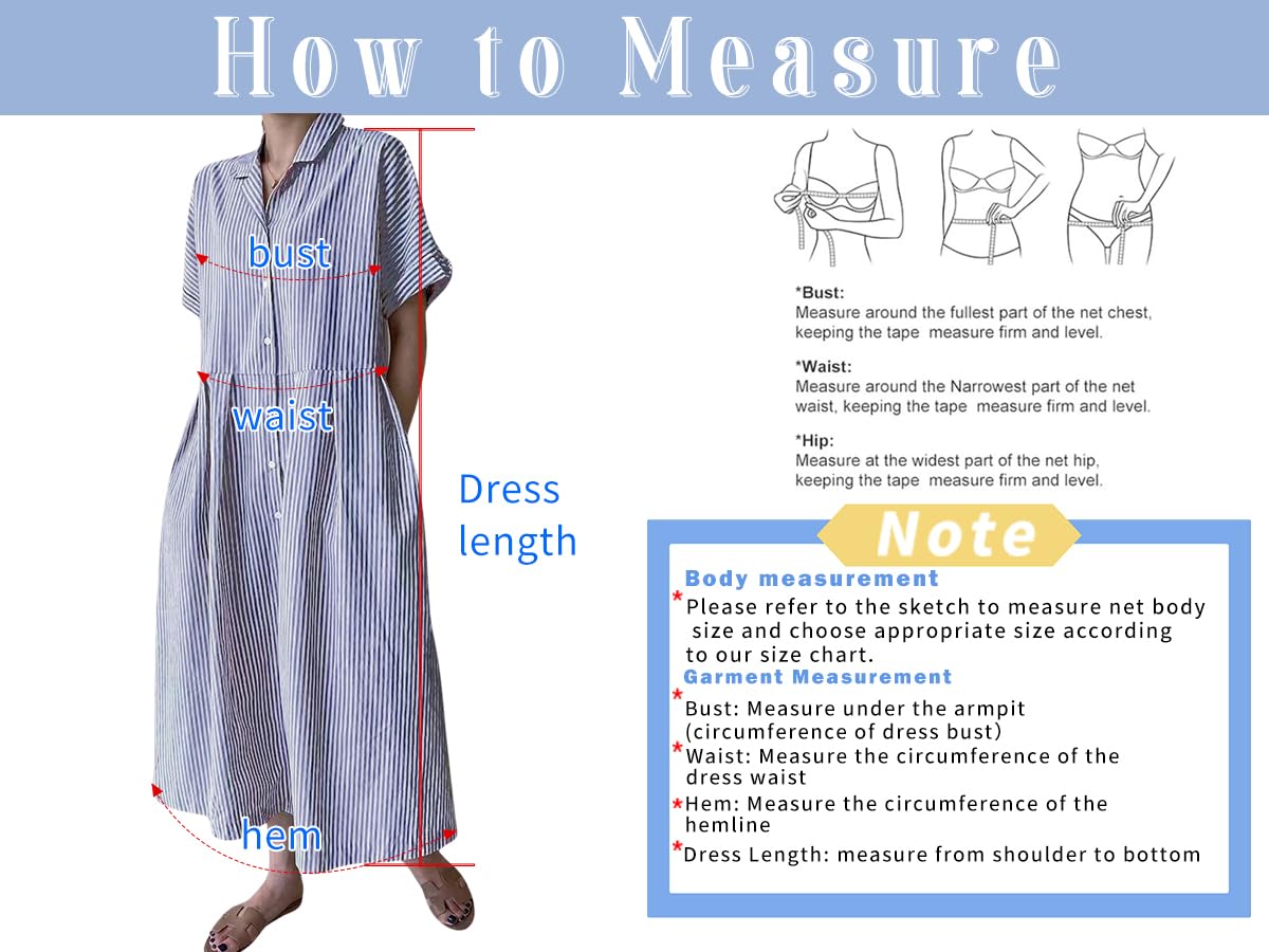 Chouyatou Women's Cotton Striped Shirt Dress Button Up Short