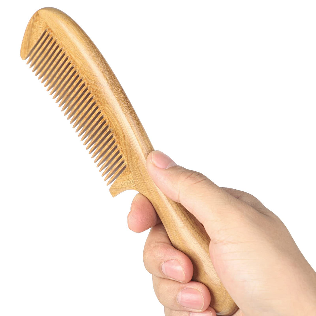 Onedor Handmade 100% Natural Green Sandalwood Hair Combs