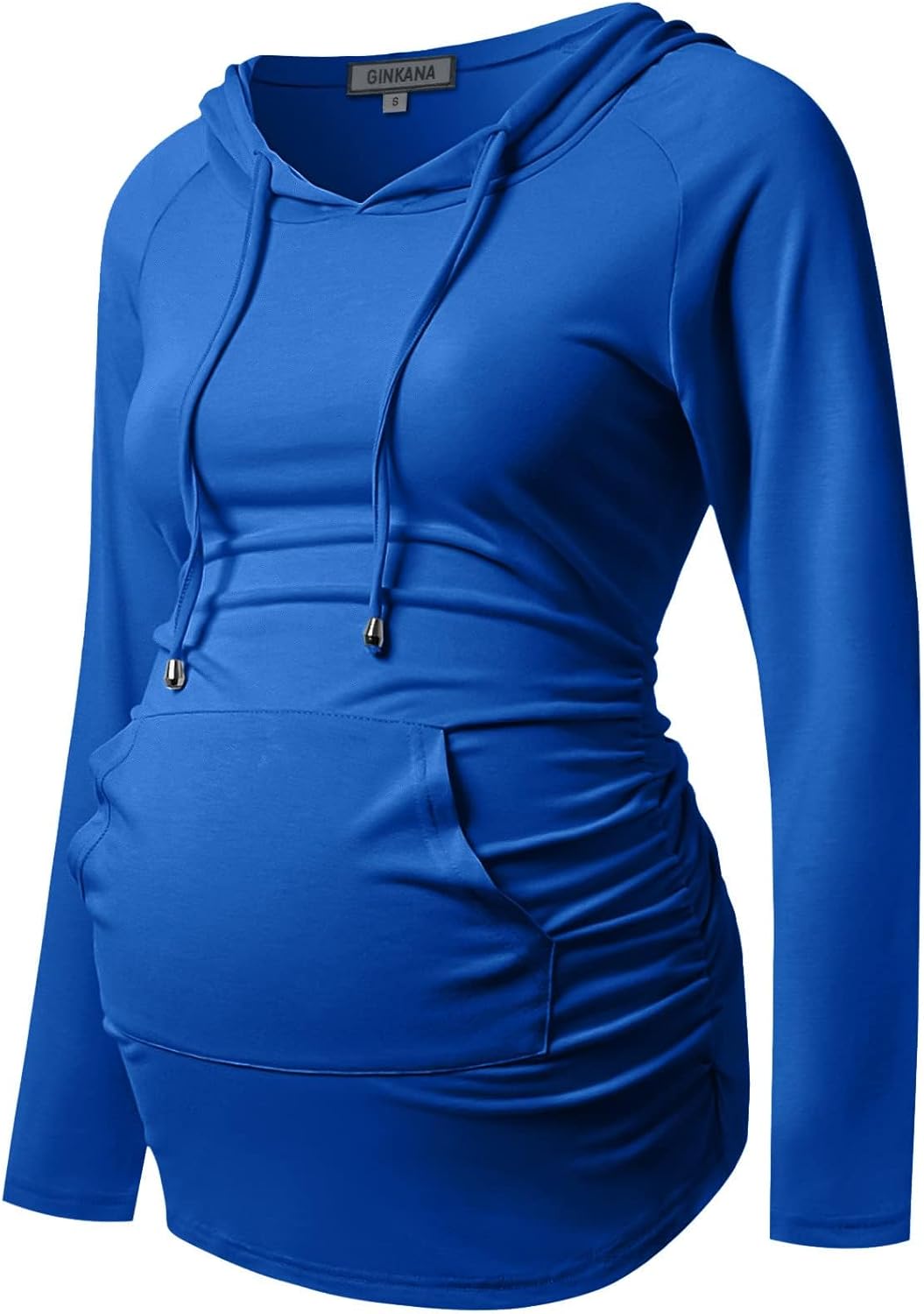 GINKANA Maternity Hoodie Long Sleeves Shirts Casual Maternity Top