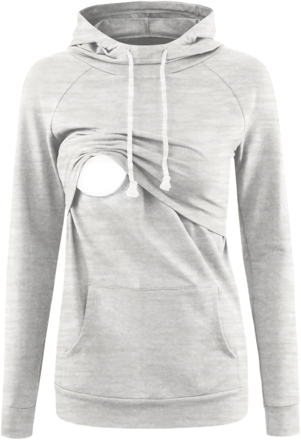 Liu & Qu Womens Nursing Hoodie Long Sleeves Sweatshirt