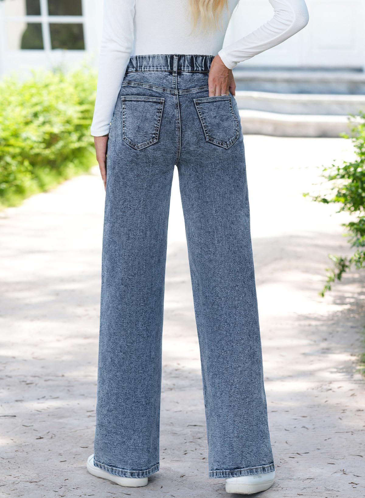 BLENCOT Women's Maternity Pants  with Pockets