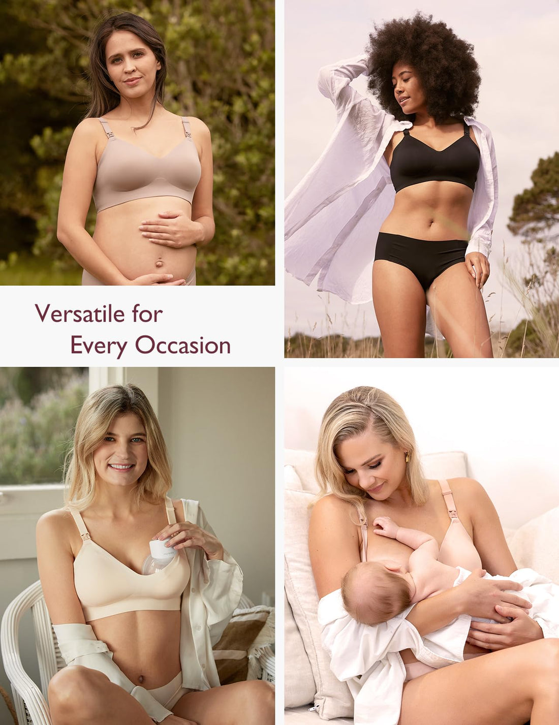 Momcozy Seamless Nursing Bra for Women 2 Pack