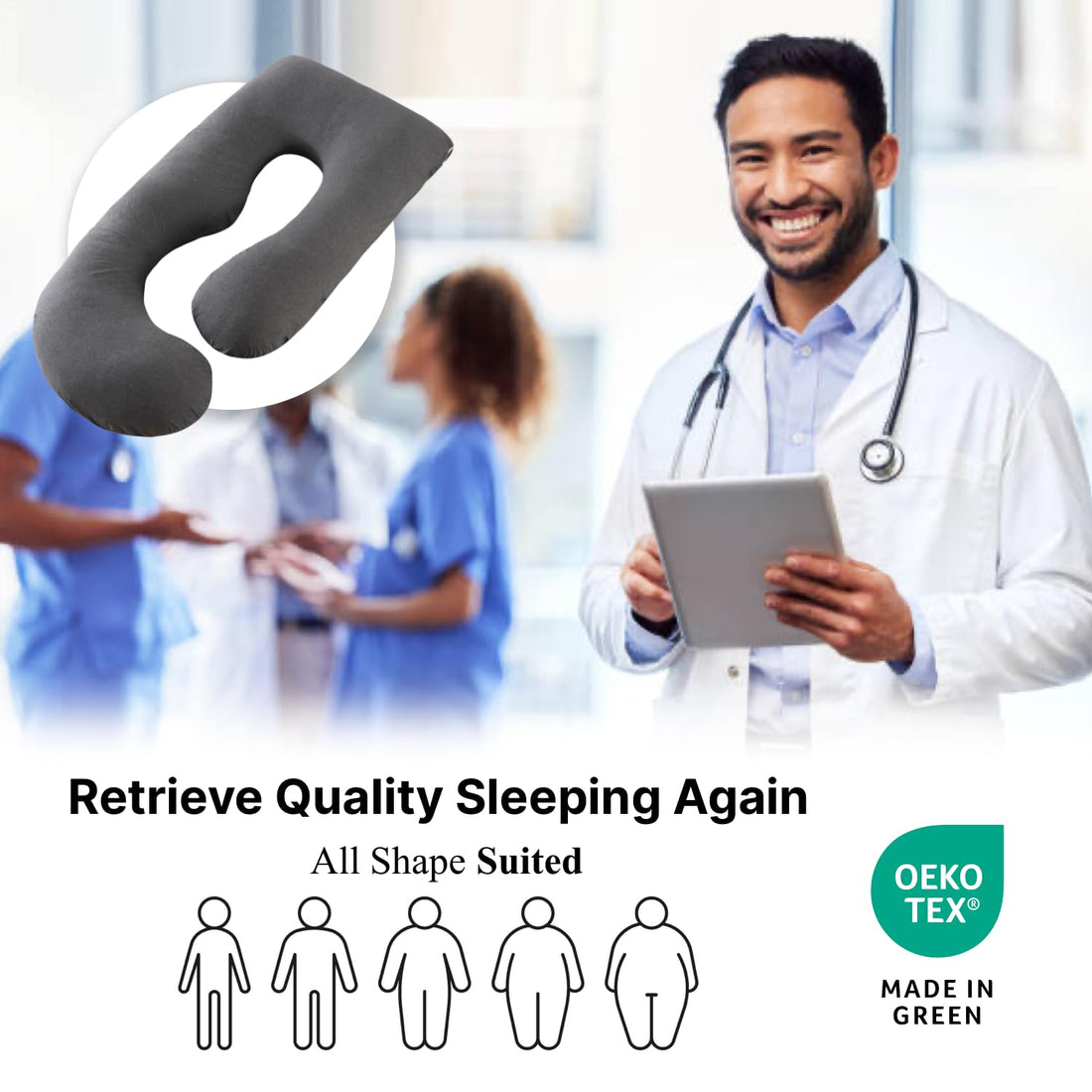 ALLOPERA Pregnancy Pillow, Full Body 57 Inch Maternity Pillow