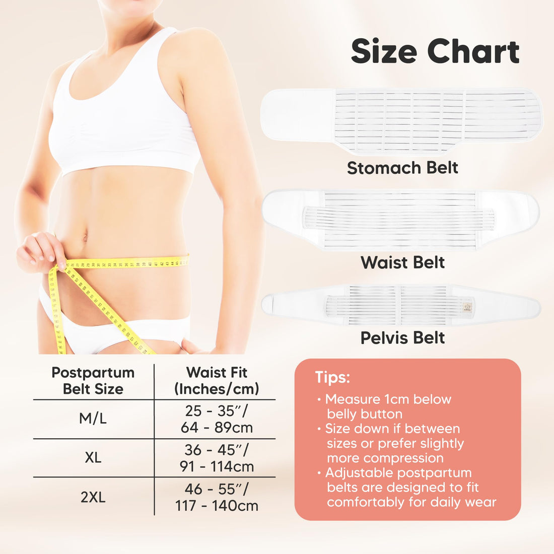 3 in 1 Postpartum Belly Support Recovery Wrap
