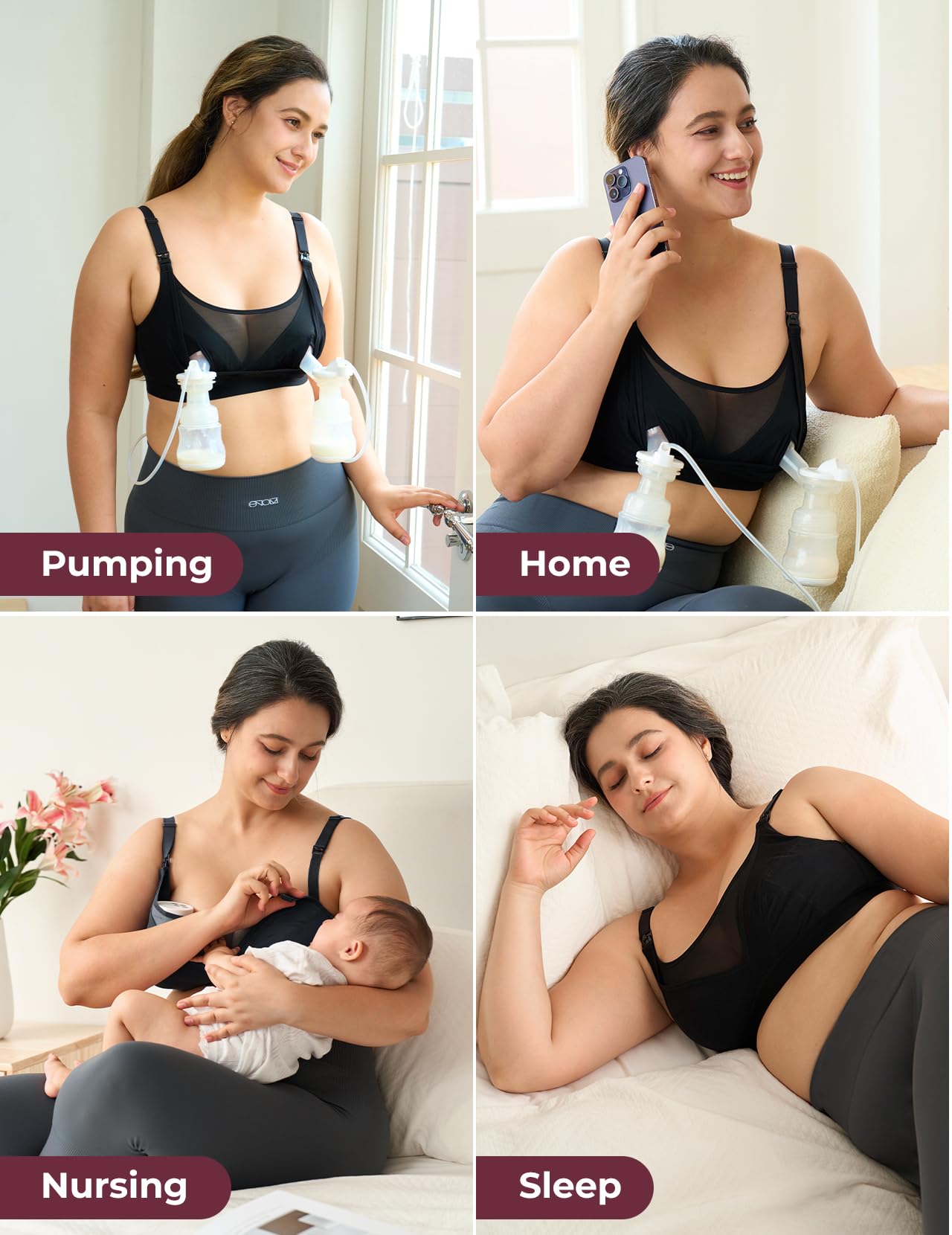 Momcozy Mesh Support Pumping Bra Plus Size