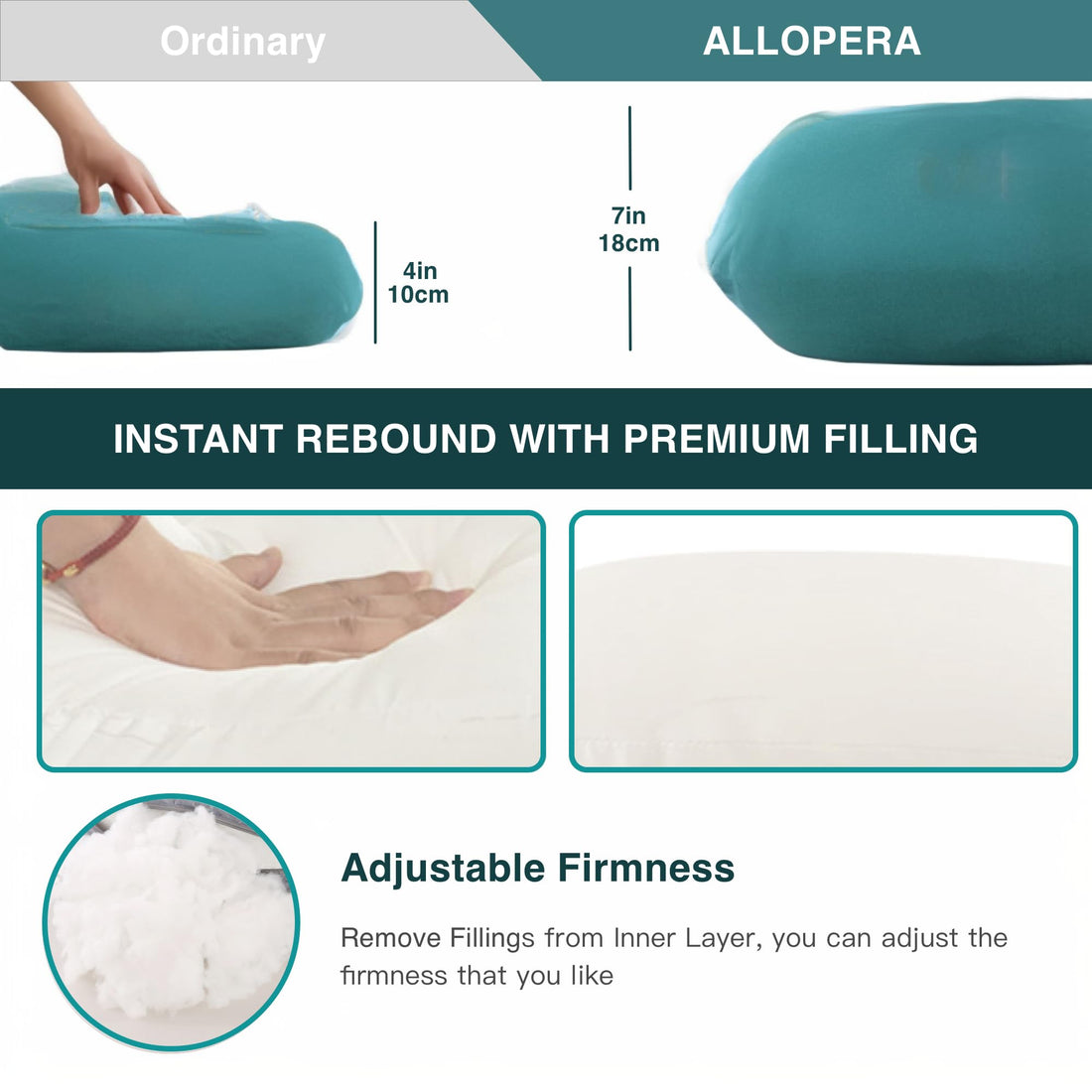 ALLOPERA Pregnancy Pillow, Full Body 57 Inch Maternity Pillow