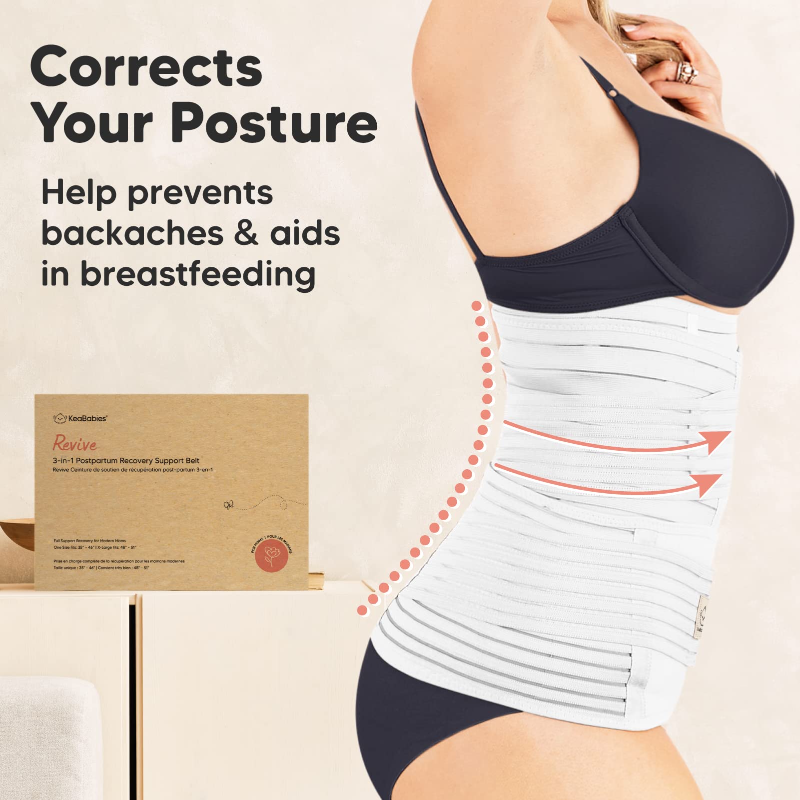 3 in 1 Postpartum Belly Support Recovery Wrap