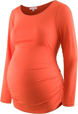 Maternity Shirt Long Sleeve Basic Top