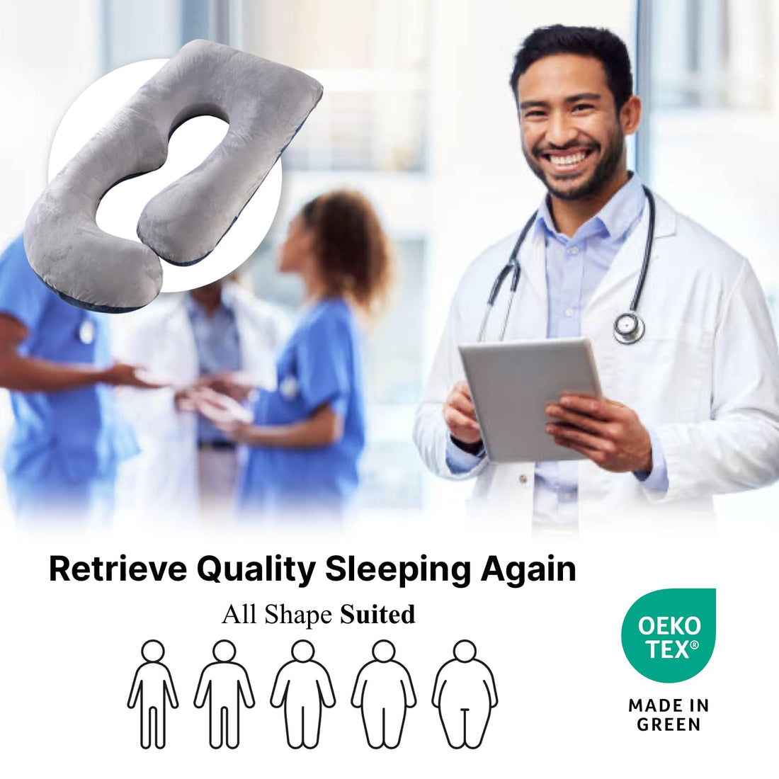 ALLOPERA Pregnancy Pillow, Full Body 57 Inch Maternity Pillow