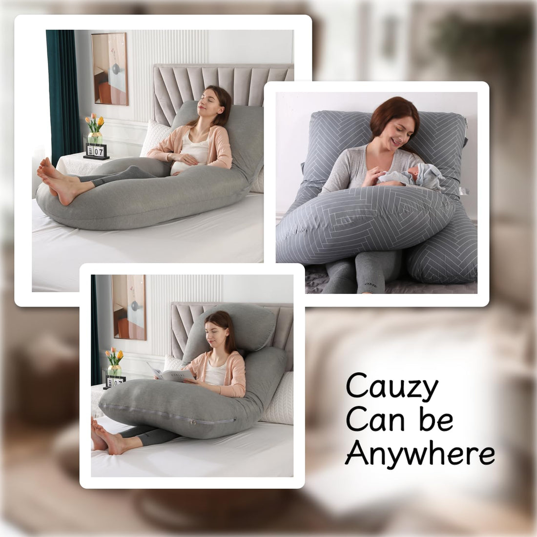 ALLOPERA Pregnancy Pillow, Full Body 57 Inch Maternity Pillow