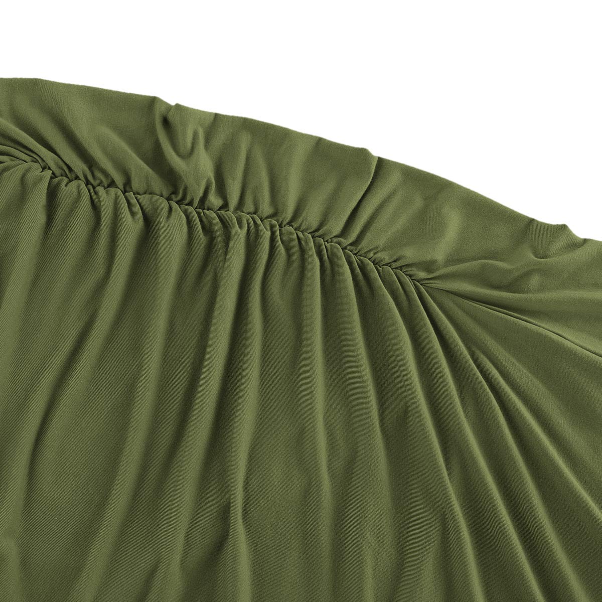 Peauty White Maternity Tops  for Women Side Ruched T Shirts