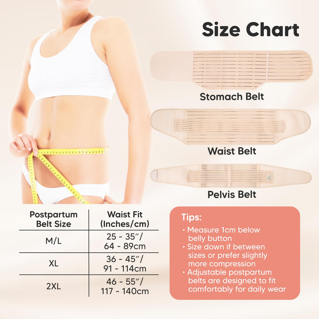 3 in 1 Postpartum Belly Support Recovery Wrap