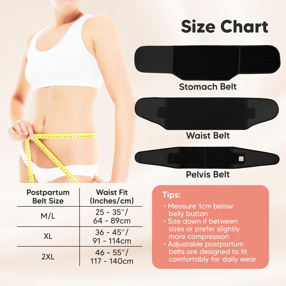 3 in 1 Postpartum Belly Support Recovery Wrap