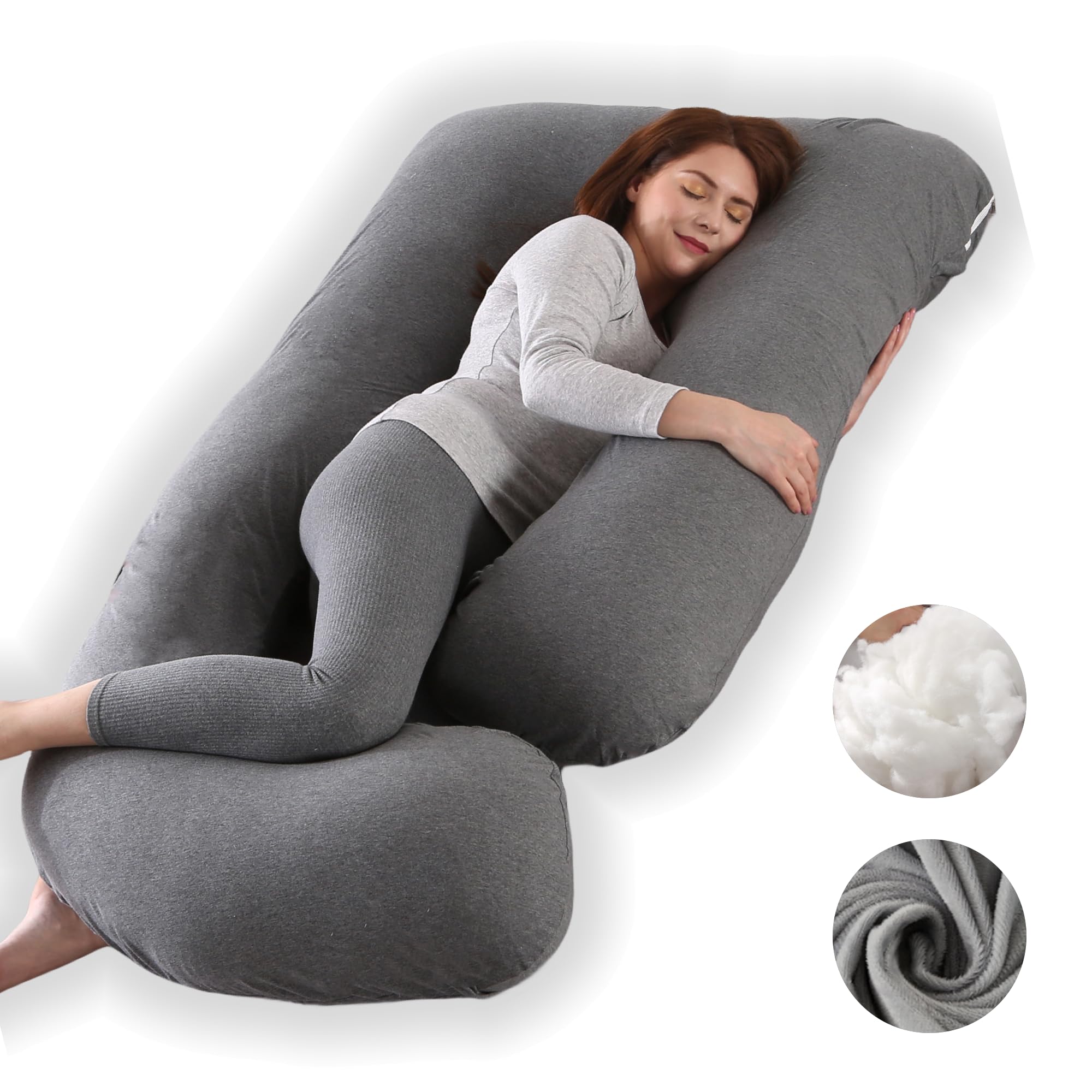 ALLOPERA Pregnancy Pillow, Full Body 57 Inch Maternity Pillow