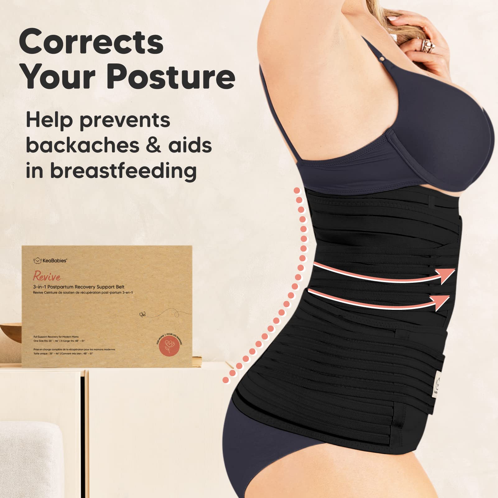 3 in 1 Postpartum Belly Support Recovery Wrap