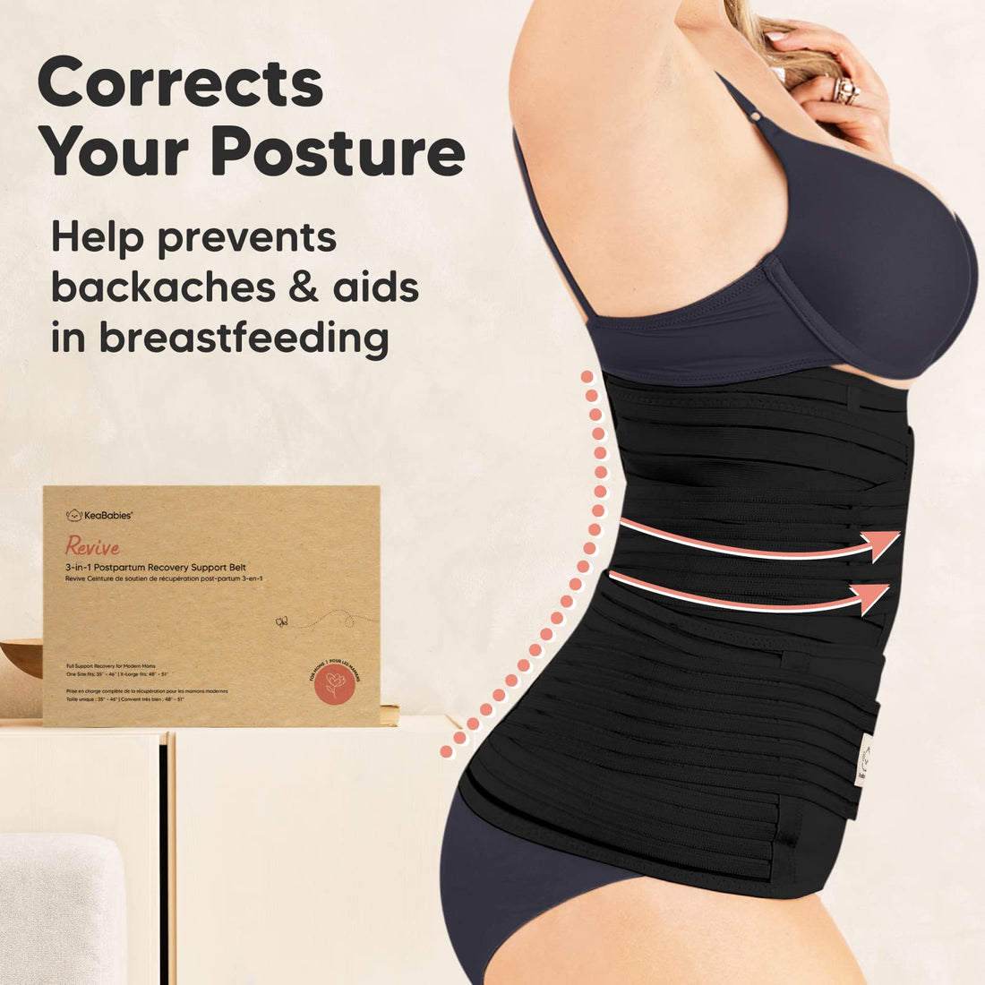 3 in 1 Postpartum Belly Support Recovery Wrap