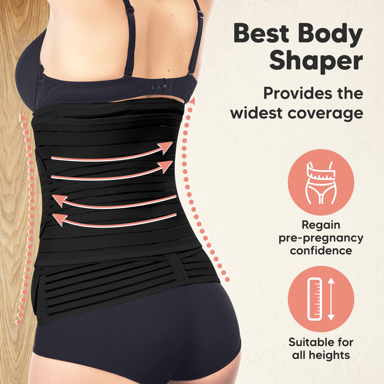 3 in 1 Postpartum Belly Support Recovery Wrap