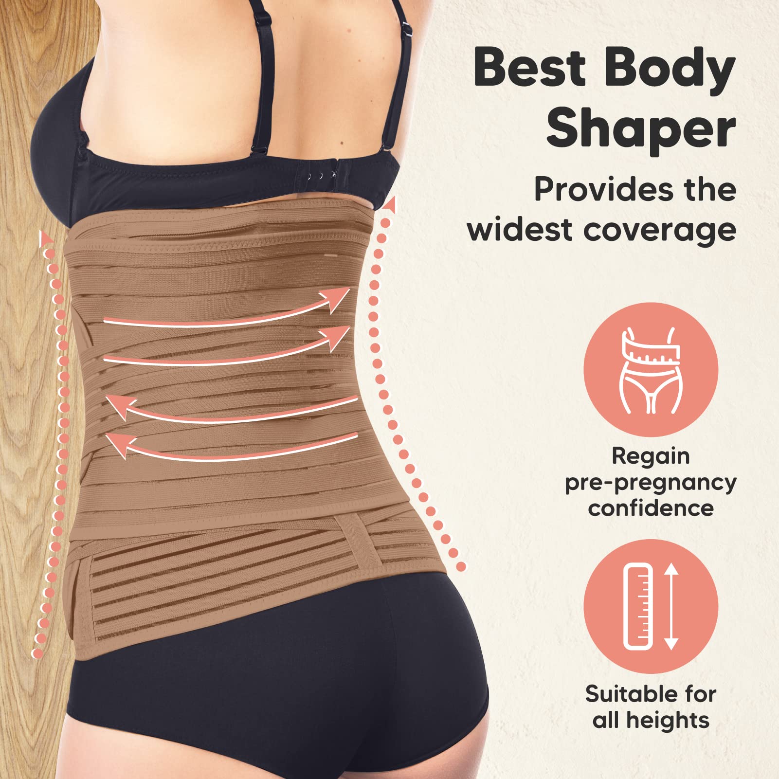 3 in 1 Postpartum Belly Support Recovery Wrap