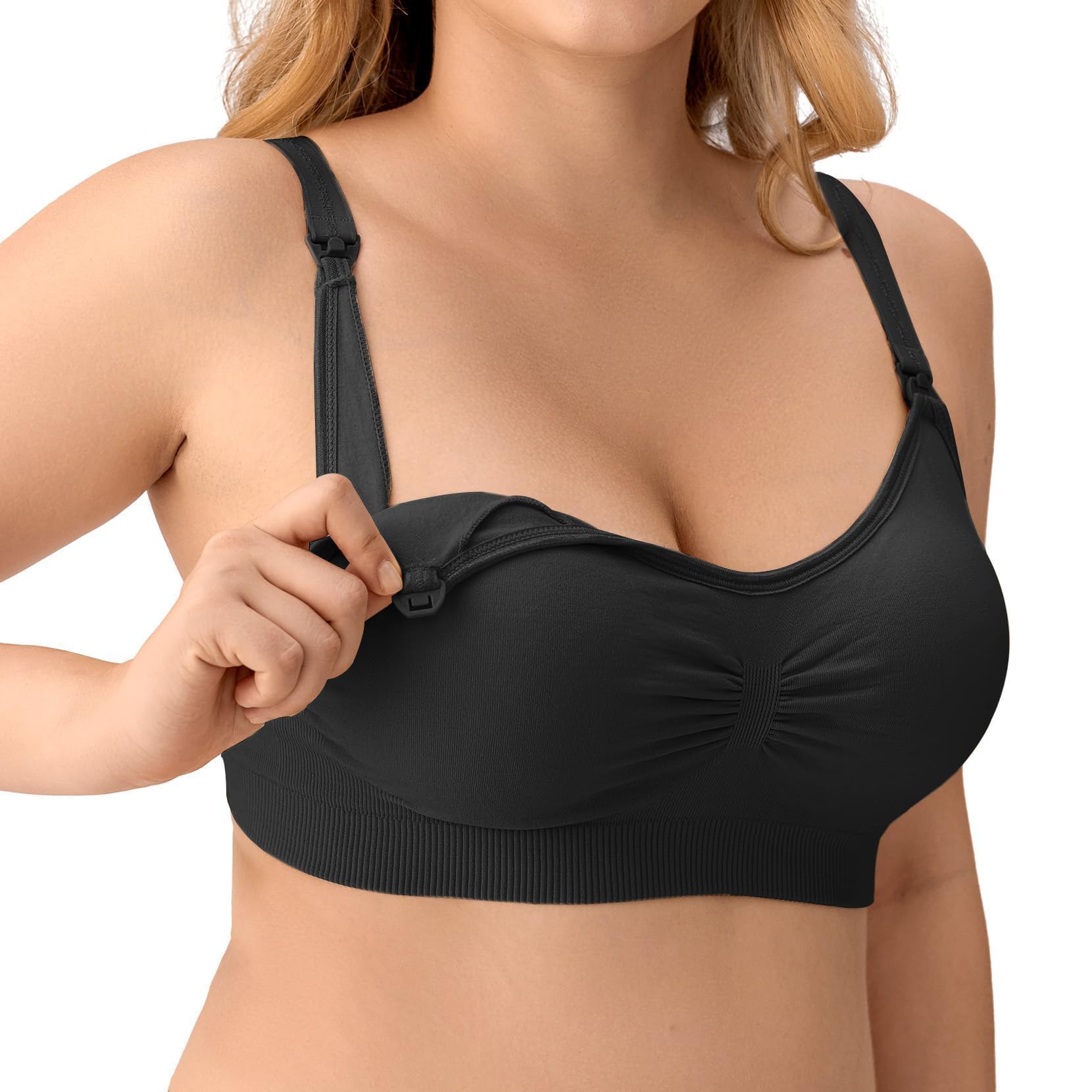 Angelhood 5 Pack Womens Maternity Breastfeeding Nursing  Bra