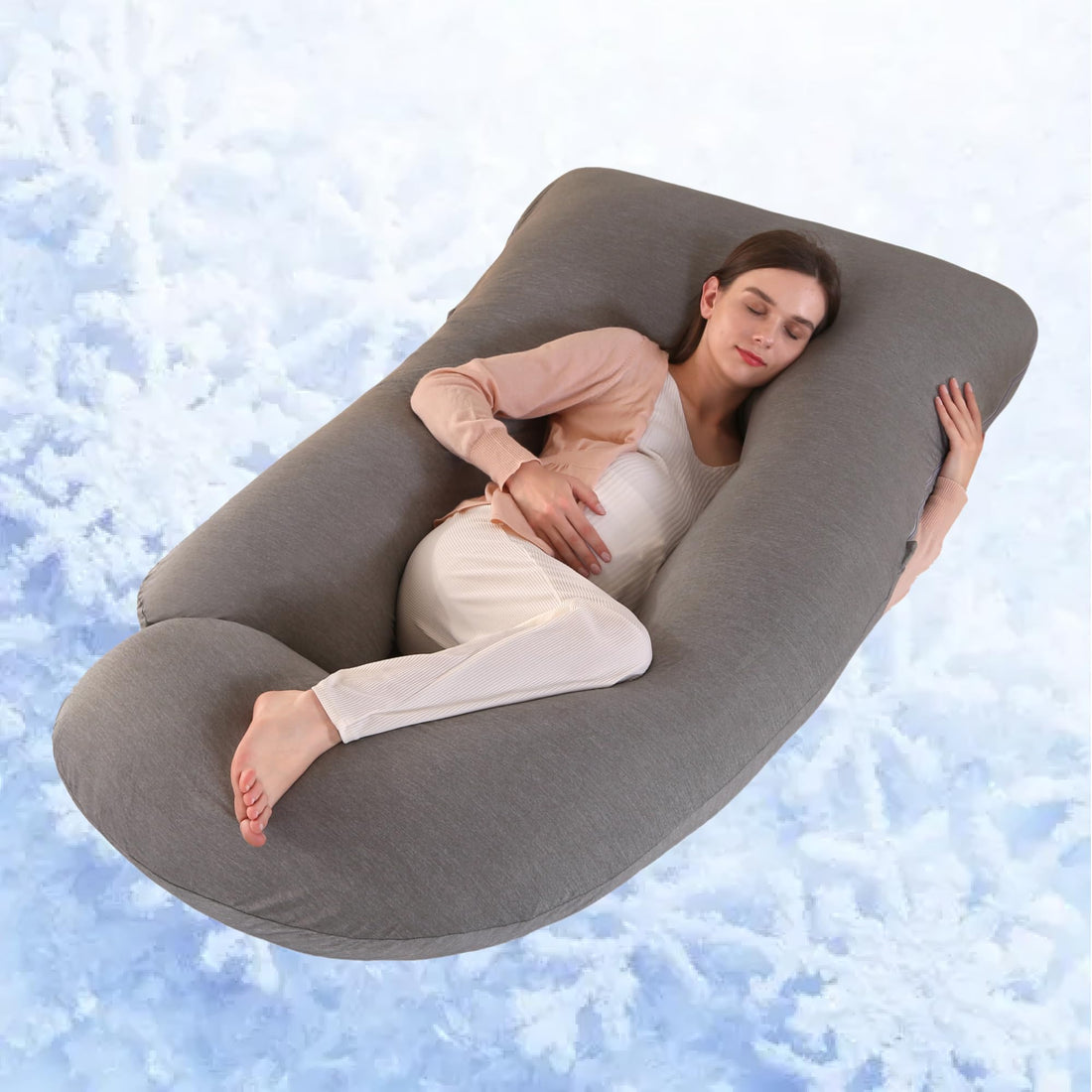 ALLOPERA Pregnancy Pillow, Full Body 57 Inch Maternity Pillow