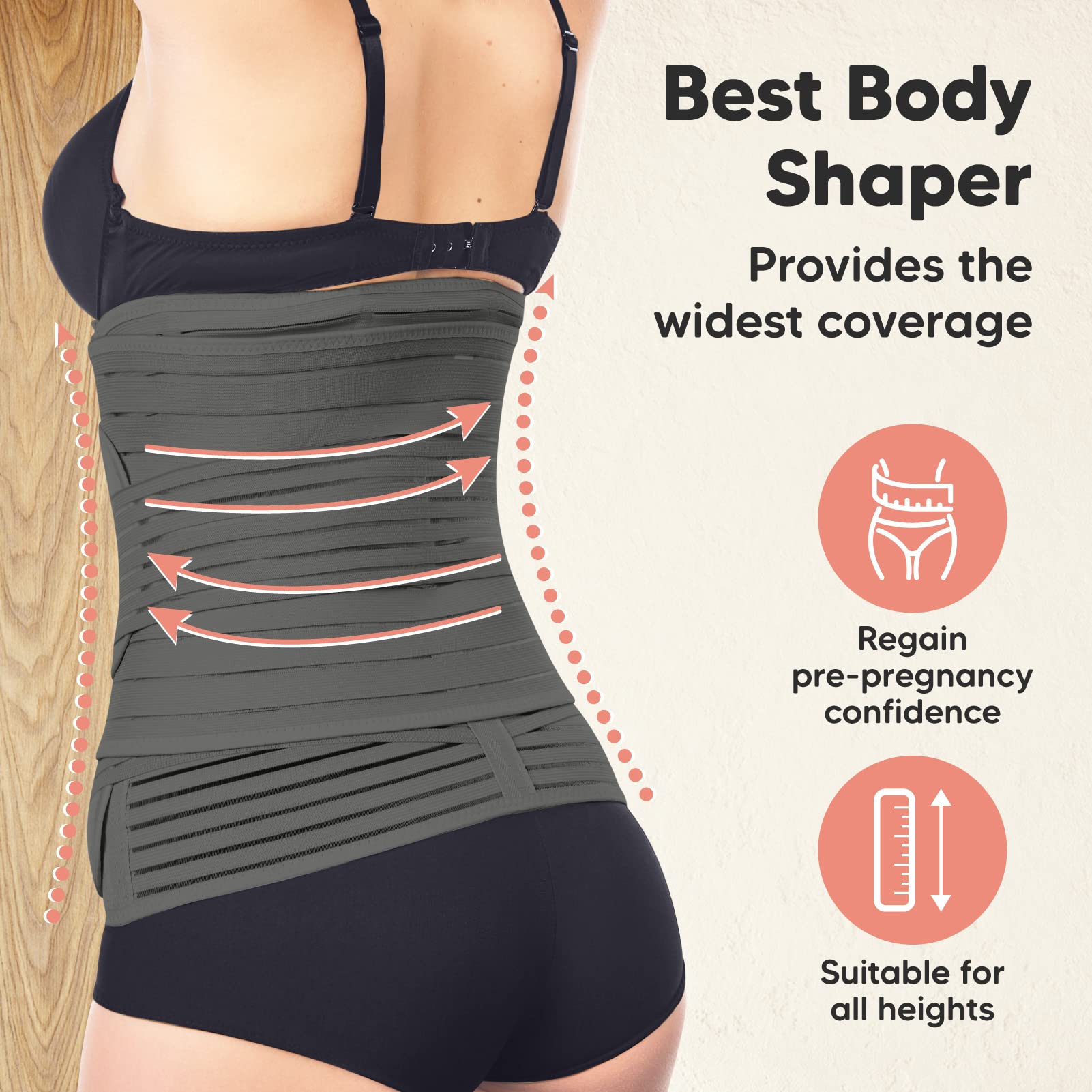 3 in 1 Postpartum Belly Support Recovery Wrap