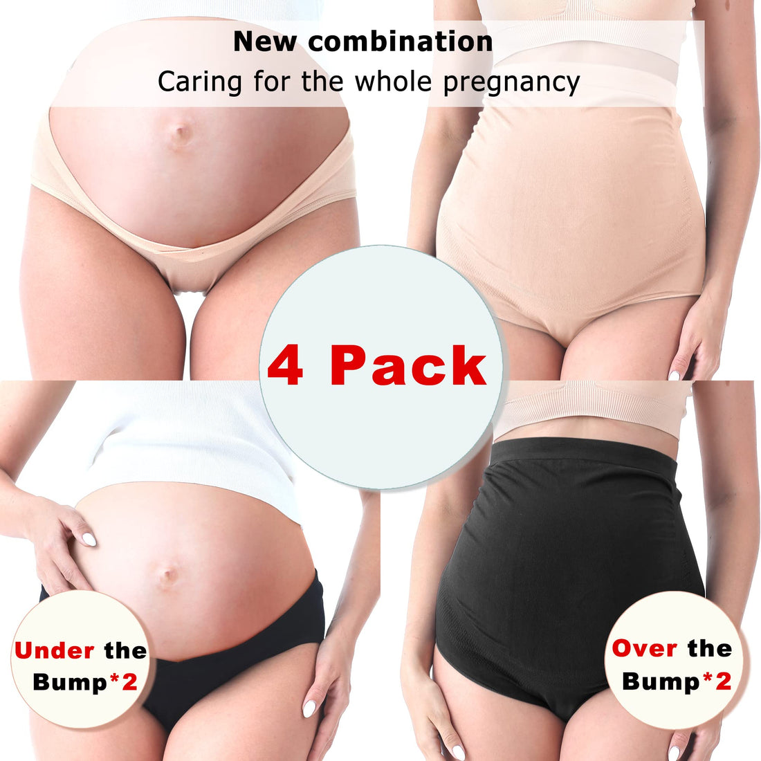 SUNNYBUY Women's Maternity High Waist Underwear