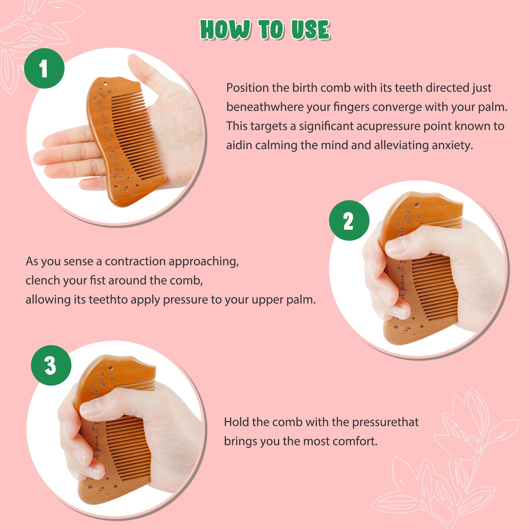 Arrozon Birth Comb for Women Labor