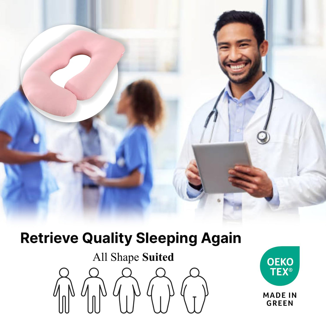 ALLOPERA Pregnancy Pillow, Full Body 57 Inch Maternity Pillow