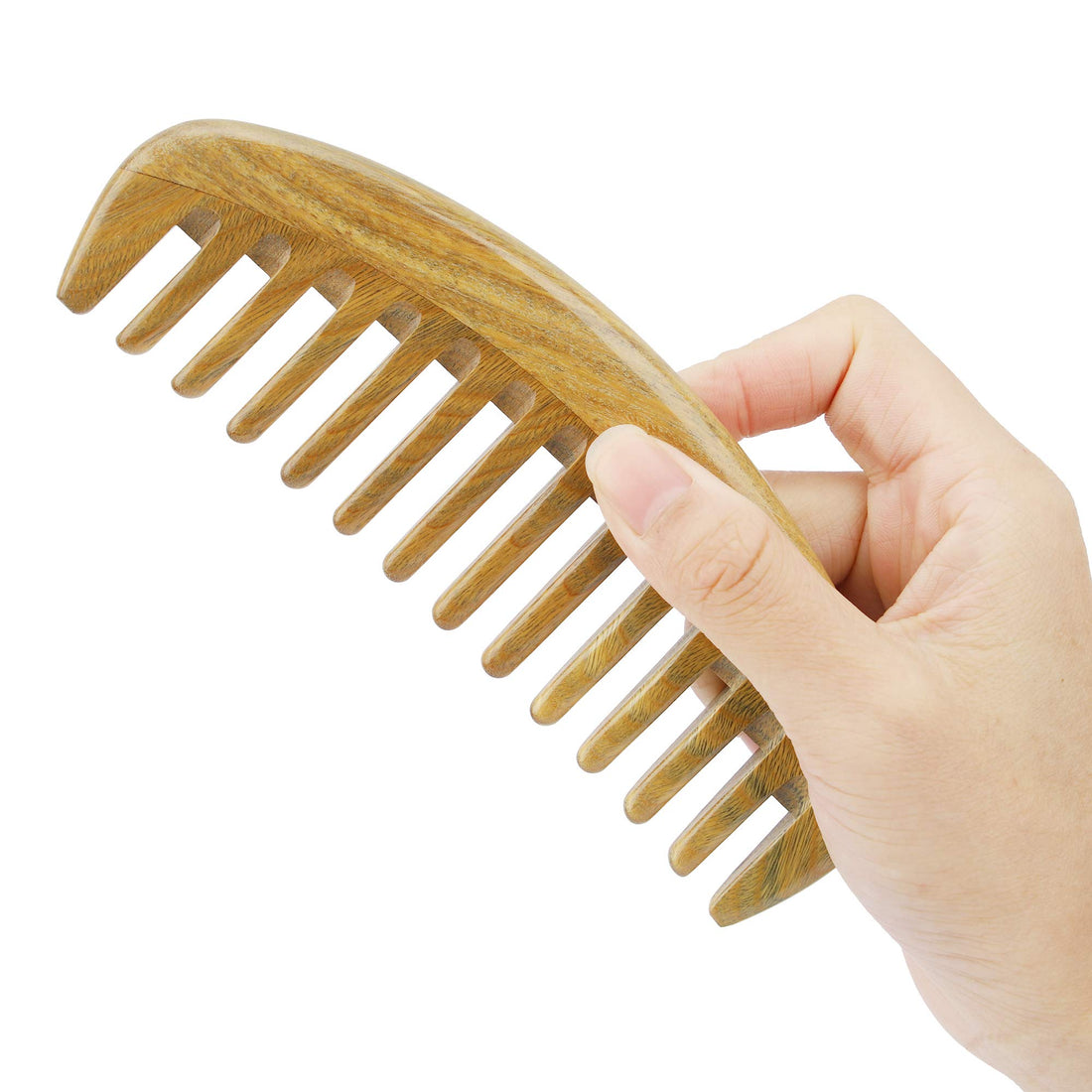 Onedor Handmade 100% Natural Green Sandalwood Hair Combs